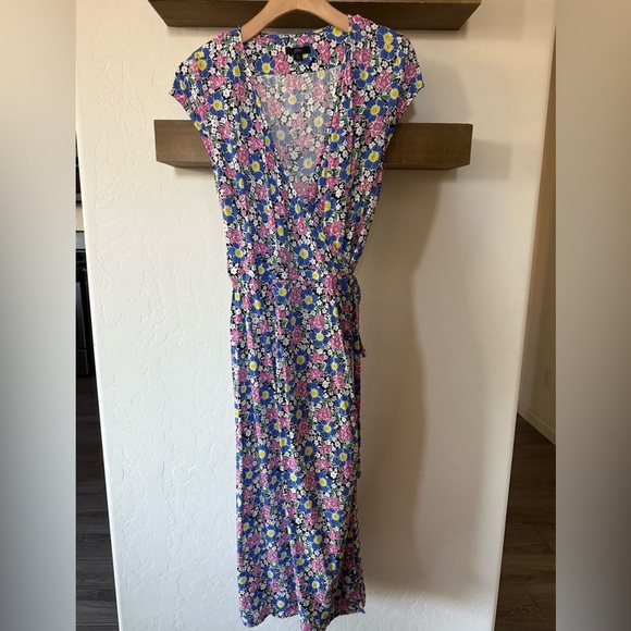 J. Crew|True wrap floral maxi dress in boho ditsy floral print•••Size XL,PRETTY! - Picture 8 of 11
